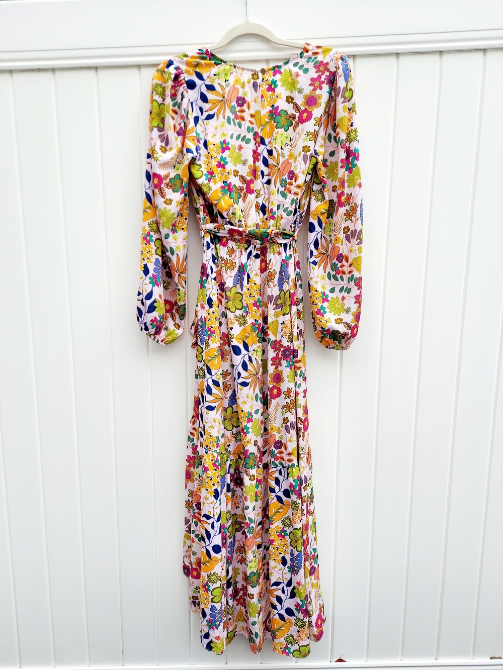 Easel Floral Wrap High Low Maxi Dress Womens Size Small NWT Boho Weddings Office - Picture 10 of 12